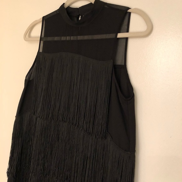 New Years Eve Zara fringe sleeveless top - Picture 2 of 3